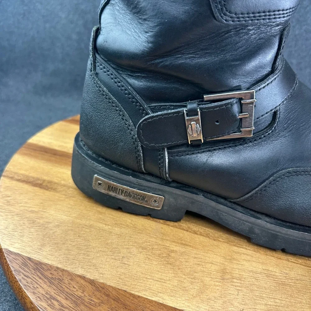 Harley-Davidson Men's 13 Shift Engineer Zip Black 9-Inch Motorcycle Boots D95115